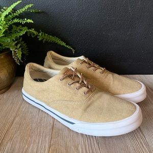 🌺 Sperry Topsider Men’s Beige Canvas Deck Shoes